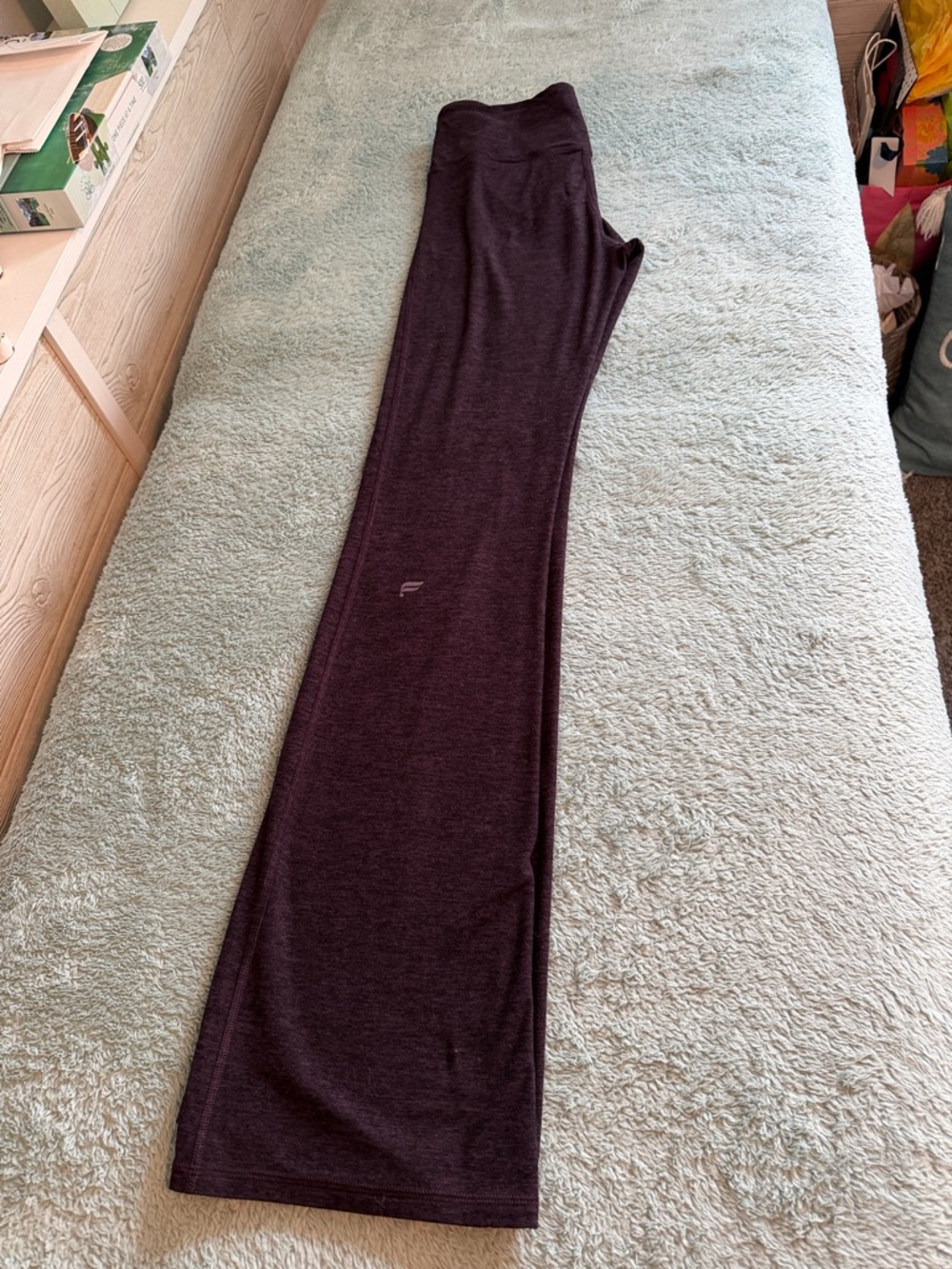 Fabletics Dark Plum Heather Leggings
